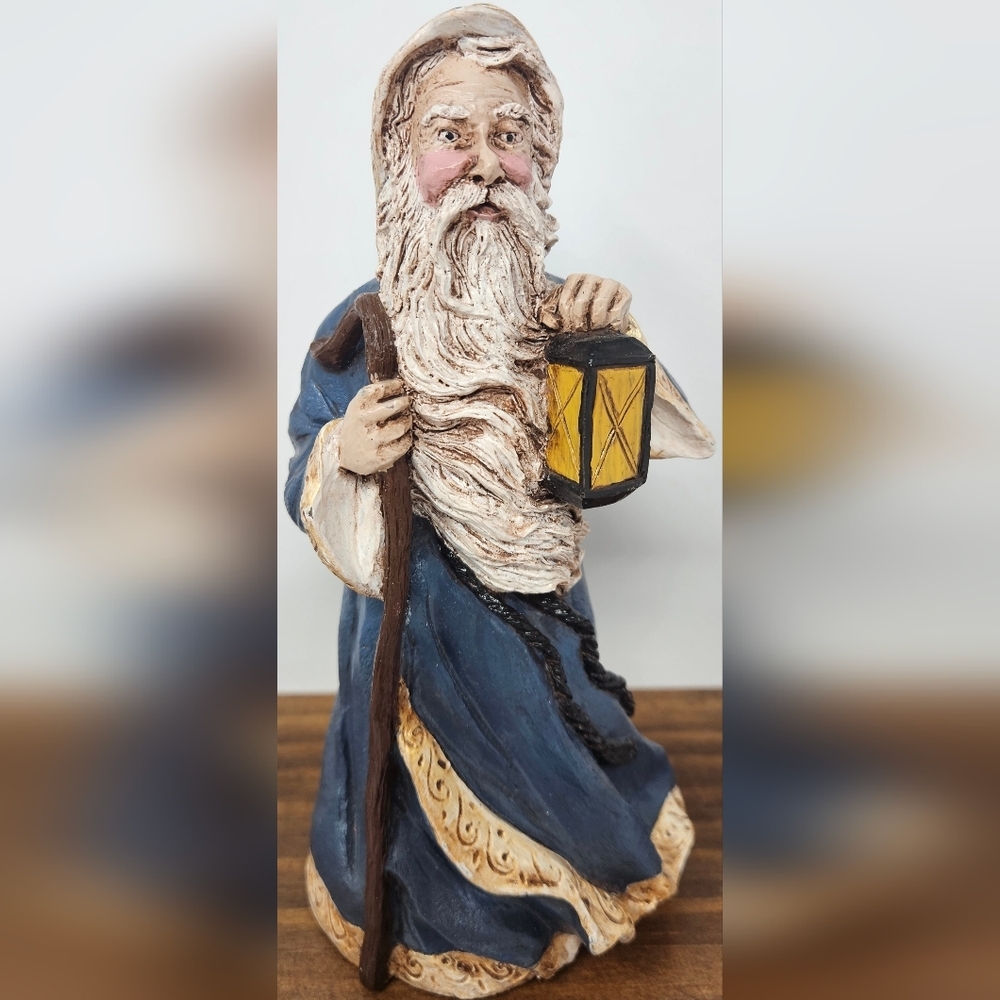 Nordic Figurine with lantern and staff